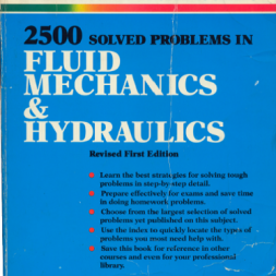 کتاب ۲۵۰۰ مساله حل شده در مکانیک سیالات و هیدرولیک